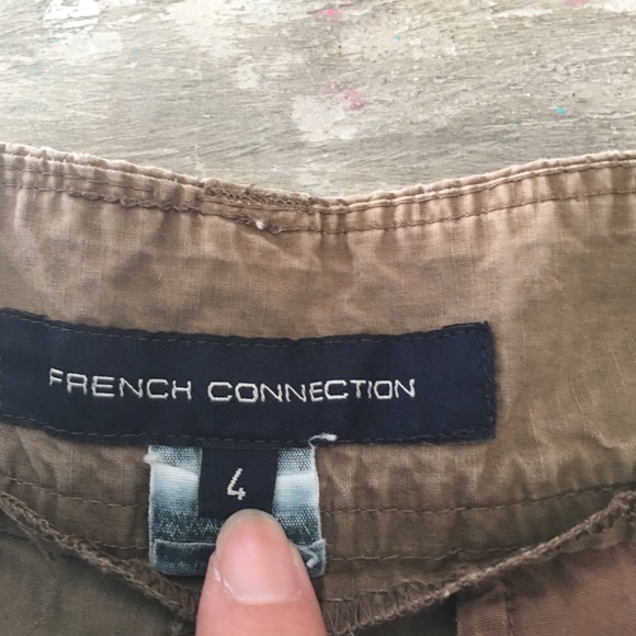 French Connection khaki/brown pants - Picture 4 of 7